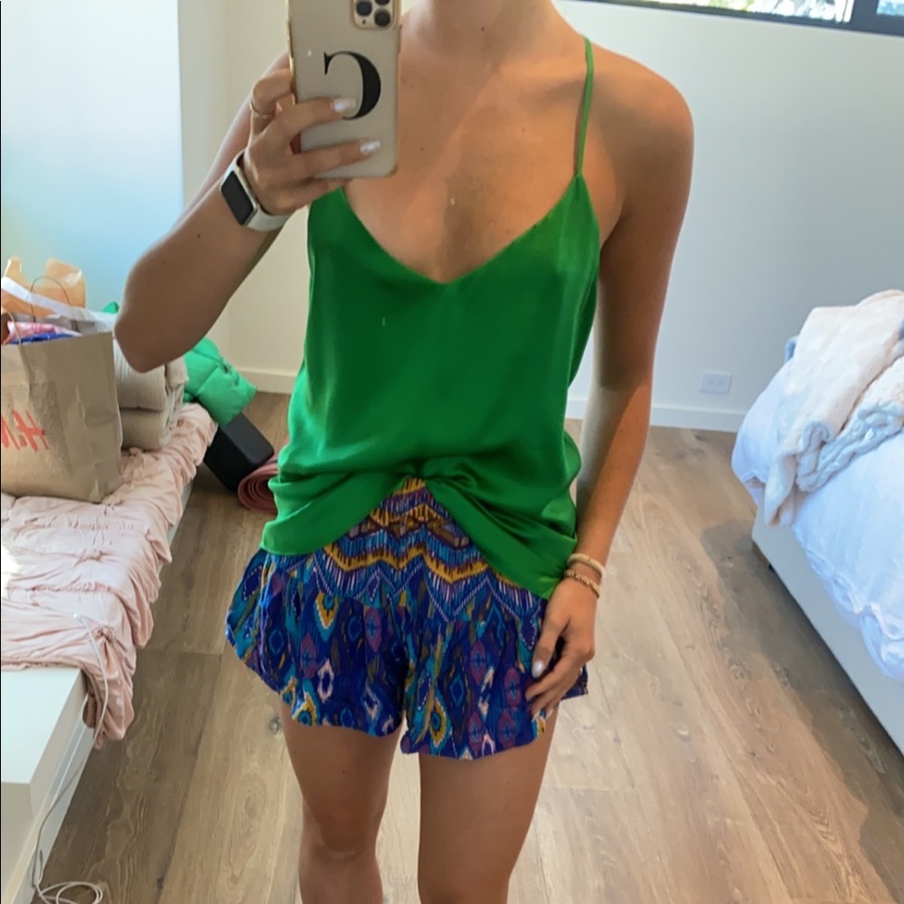 L’AGENCE emerald green top